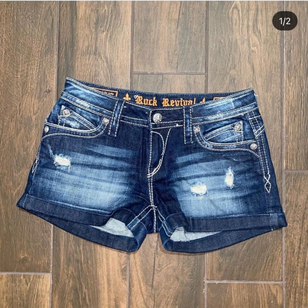 Denim shorts